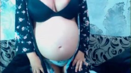 Emma Pregnant GORGEOUS HUGE!!! Ramanian Skype Show Webcam